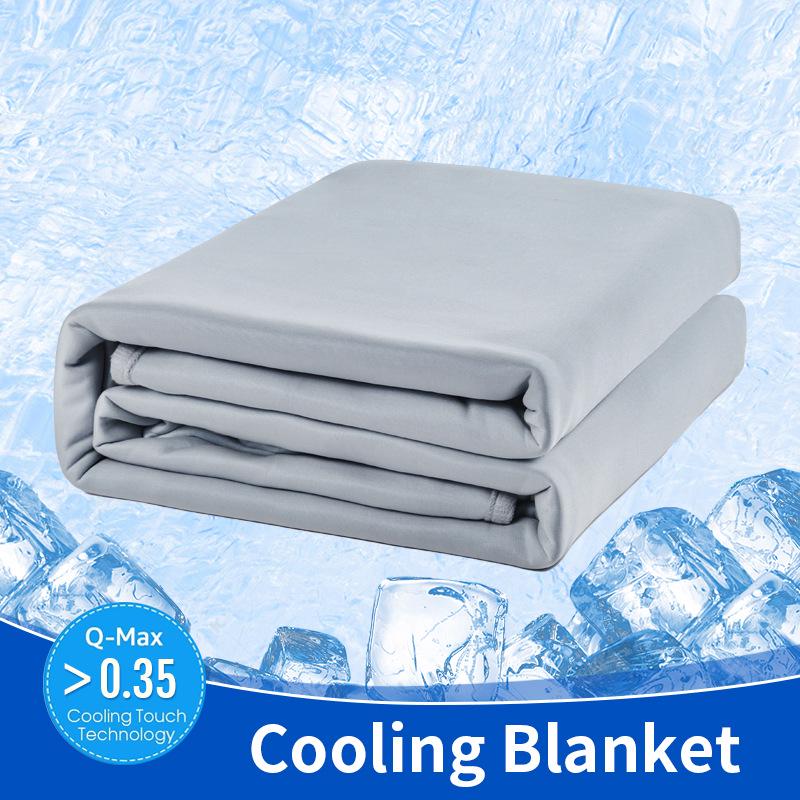 Double-Sided Ice Silk Cooling Blanket - Summer Nap & Air Conditioning Comfort