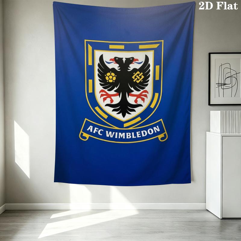 AFC Wimbledon Wandteppich Ästhetisches Wandbehang Gedruckter Stoffdecke Dekorative Wandteppiche für Schlafzimmer Wohnzimmer Heimdekoration