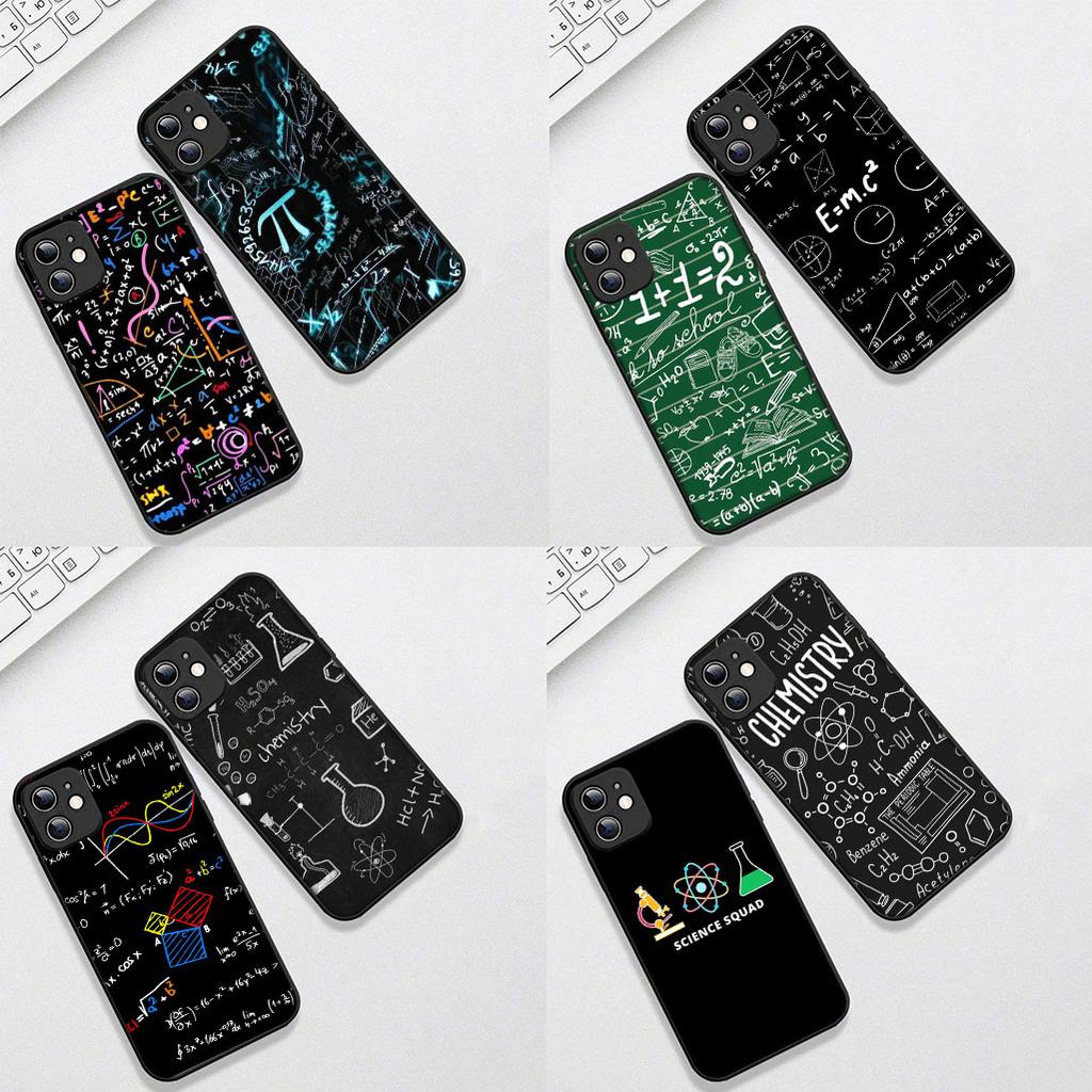 Cover for Apple iPhone 16 15 14 11 Pro Max 6 7 8 Plus + SE2 SE3 SE 2022 2020 8+ Phone Case Chemistry Science Chemical Maths