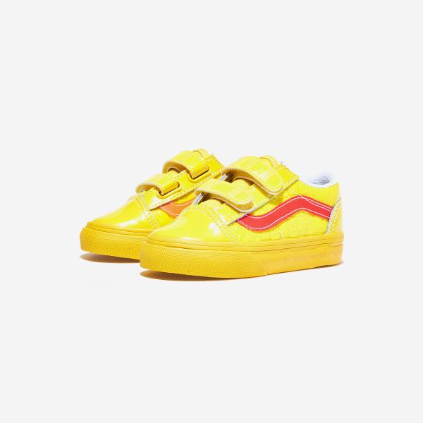 

Vans [Vans x Haribo] Old School Velcro - Желтый в шахматном порядке/MultiVN0A4VJJBK2, детская обувь