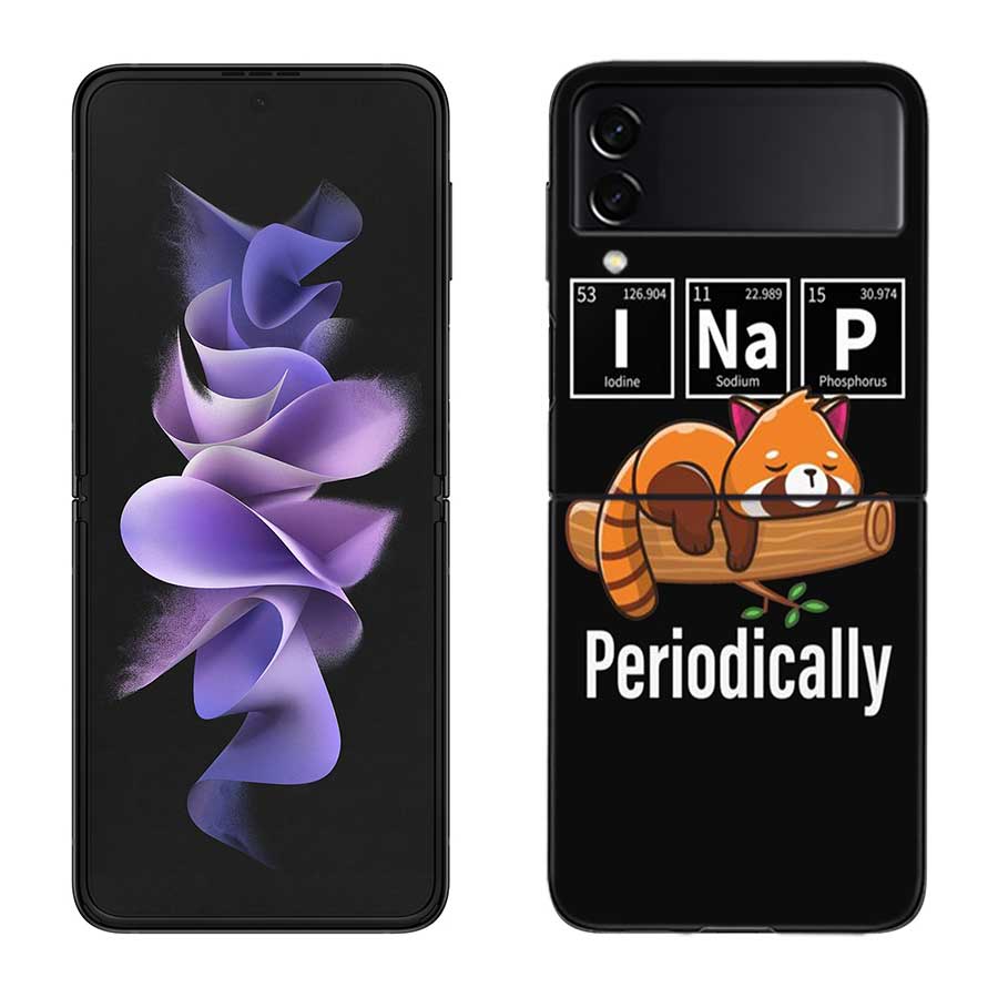 Cute Judo Swordsman Panda Case for Samsung Galaxy Z Flip 3 Flip 5 4 5G Black Hard Cell Phone Cover Samsung Z Flip 5 5G Luxury PC