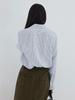 Shi Jian 100% Linen Striped Shirt with Embroidered Horse Design, Loose Fit, Spring Style.