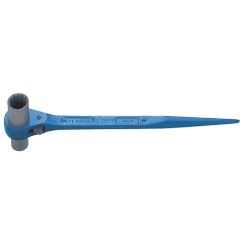 

TOP Industrial (TOP) Long Socket Ratchet Wrench, 17x21mm, Shino, Forged, Blue, Scaffolding, Residential, Construction Tools, RM-17x21L, Tsubame-Sanjo,