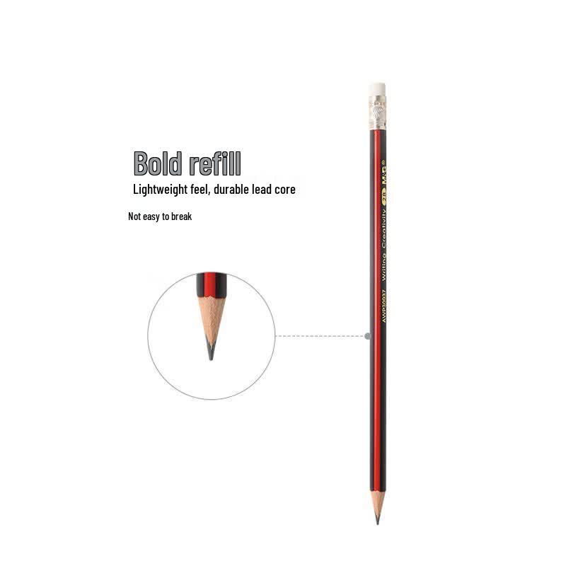 M&G AWP30937 Triangular 2B Wood Pencils