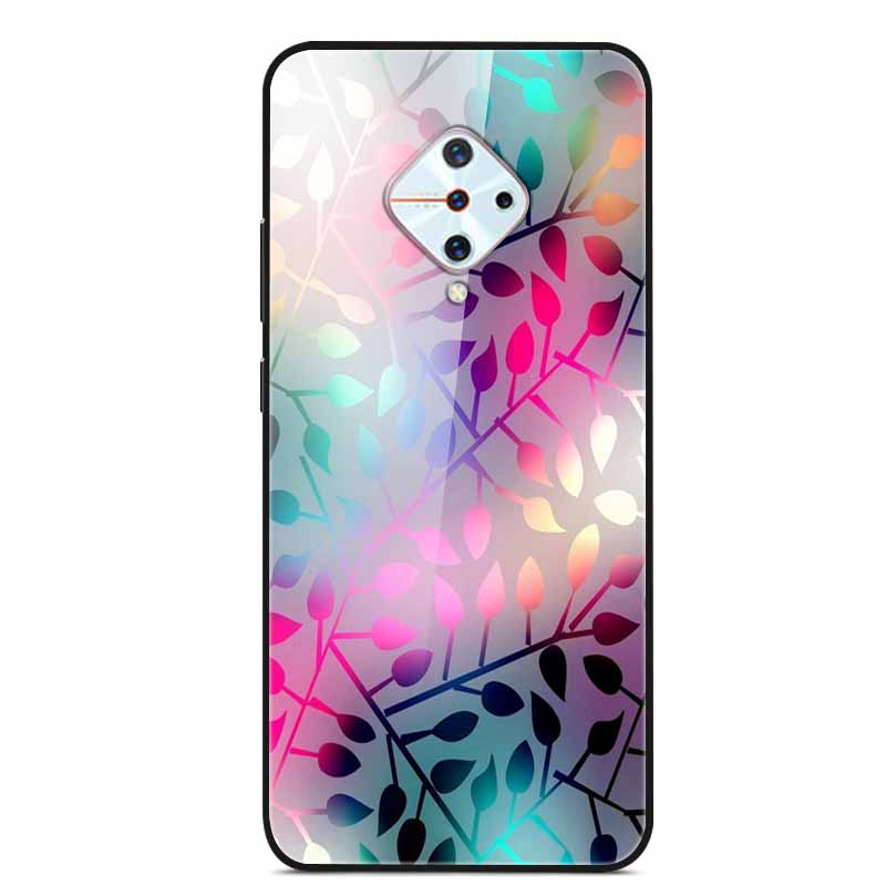 Tempered Glass Case For Vivo V17 Case Russia Glass Back Cover Soft Bumper For Vivo V17 Phone Cases V 17 Funda Y9s S1 Pro Coque