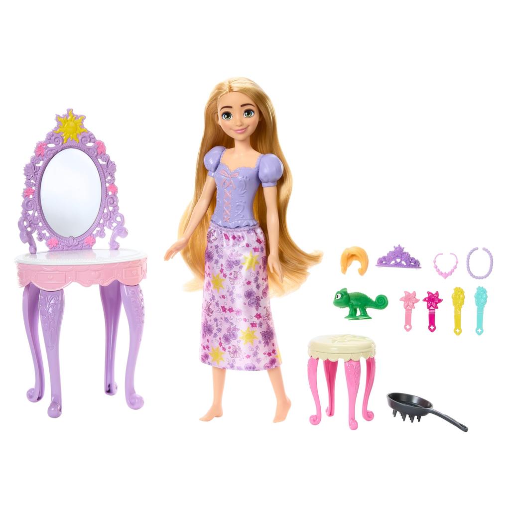 Mattel Princess Rapunzel Dresser and Accessories 3 and HLX28 Disney/Disney [Dress-up Doll] [Playset Included] [Ages Up] [Gift]