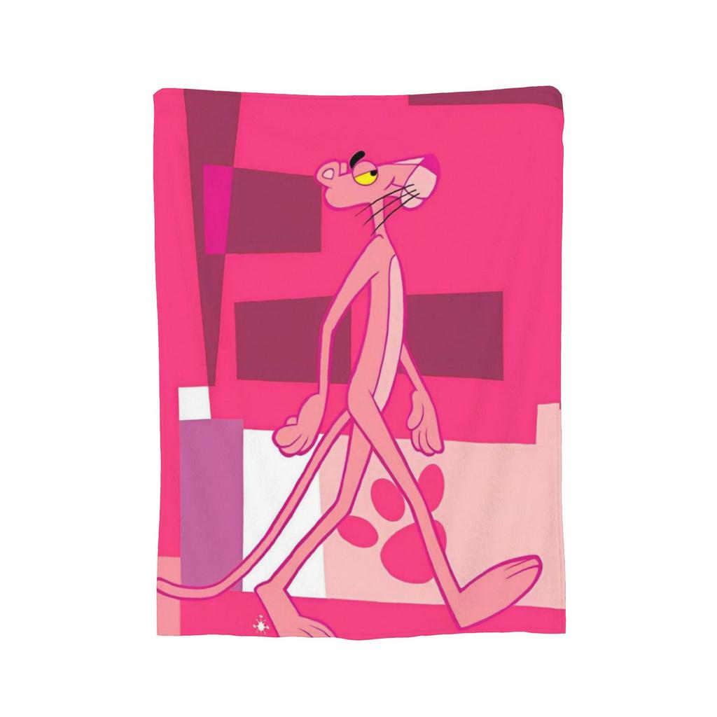 Pinks Panthers Wool Blanket Throw Blanket for Home 125*100cm Bedspread,