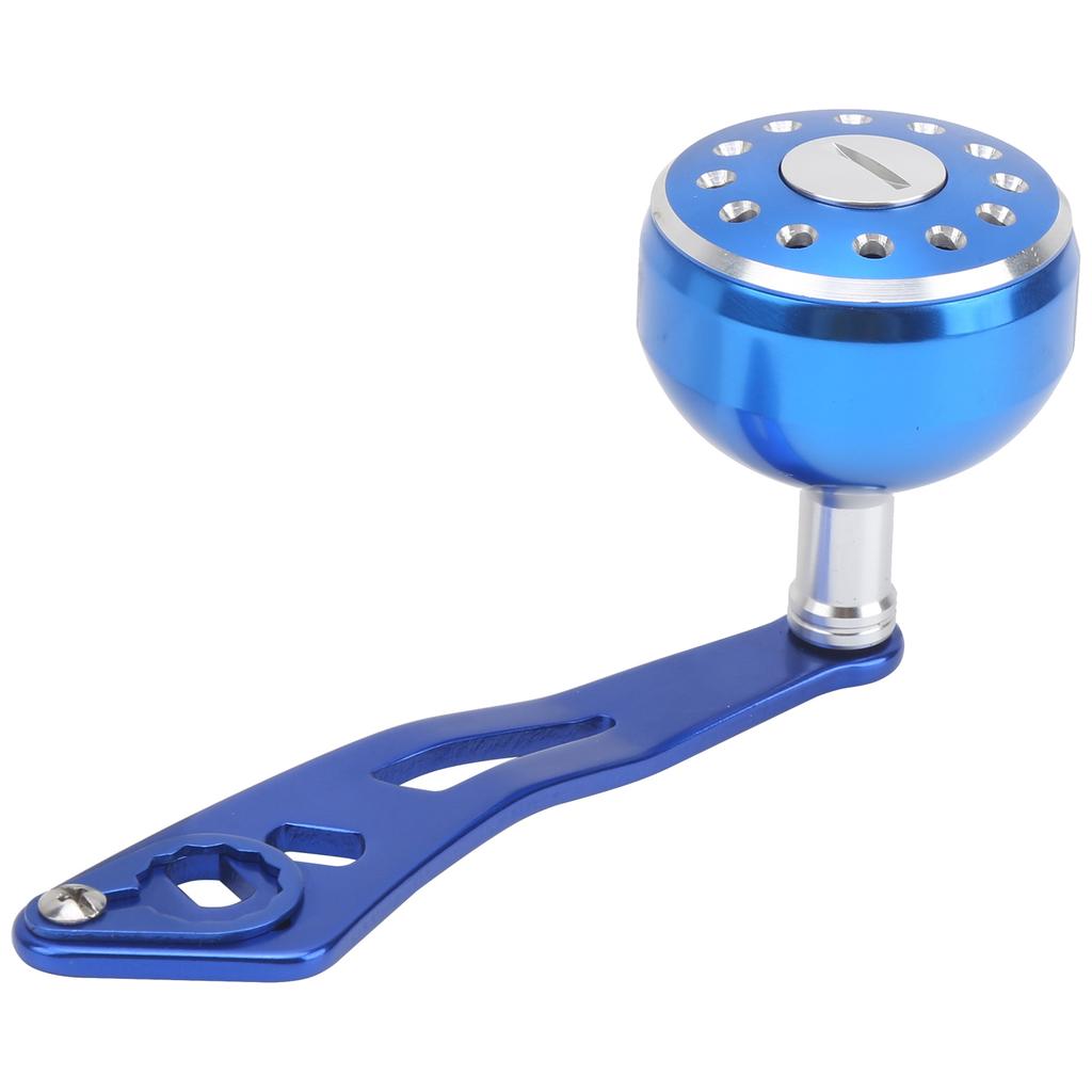 Angelrolle Griffgriff Aluminiumlegierung Baitcasting Rolle Wippe Ersatz 8x5mmB Typ Blau
