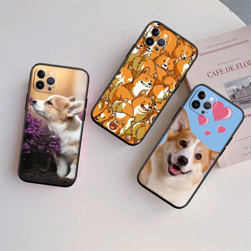 RE20 Niedlicher Corgi Hund Neue High-End Hülle Handyhülle für Redmi Note 8 9 Pro Max 9S 9T 9C NFC 8T 8A 10A A4