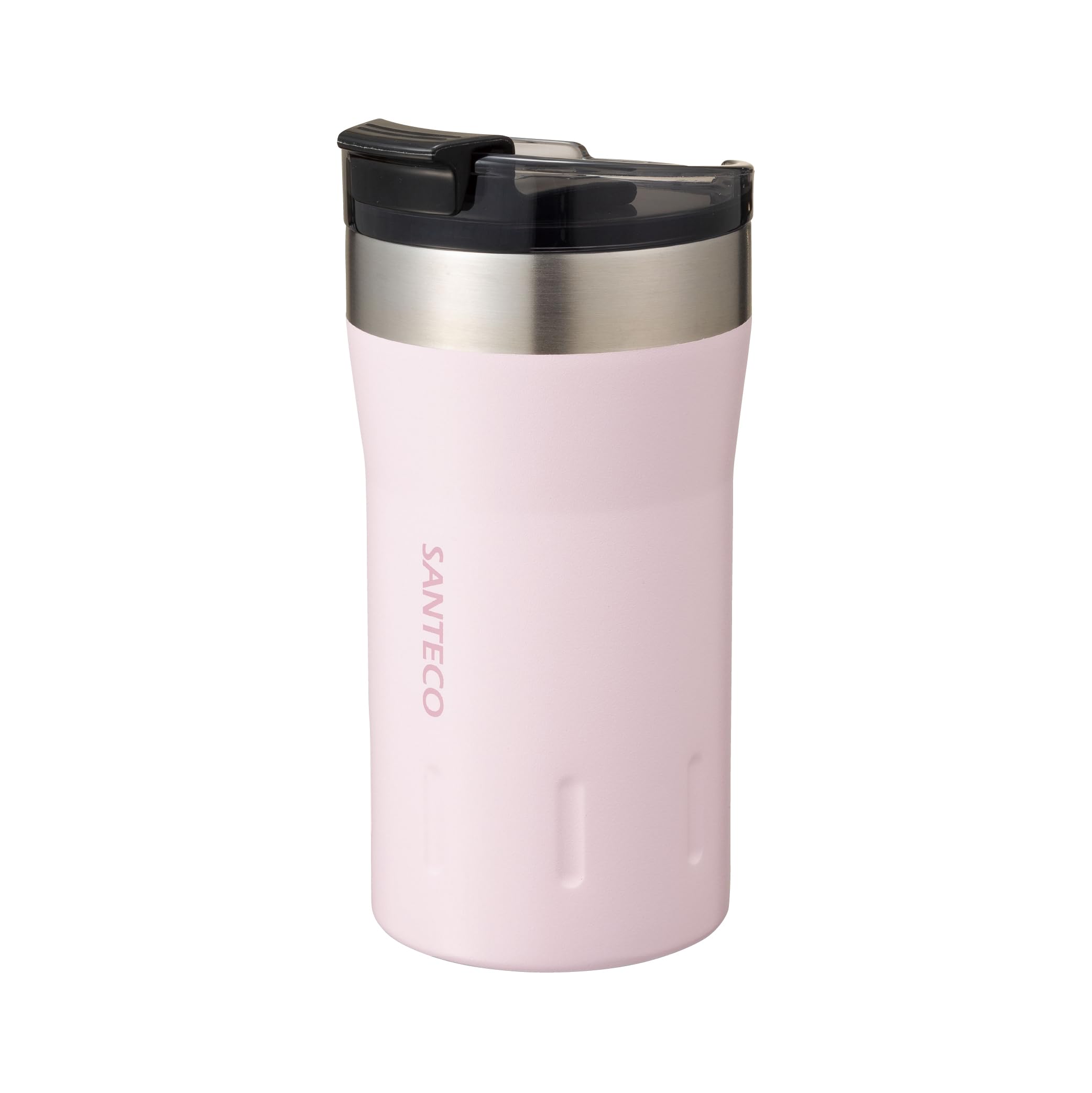 

CB Japan KARIBA Tumbler with Vacuum Stainless Locking SANTECO Lid, Insulated, Steel, Double-Walled, Pink, 350ml, Mouth, розовый