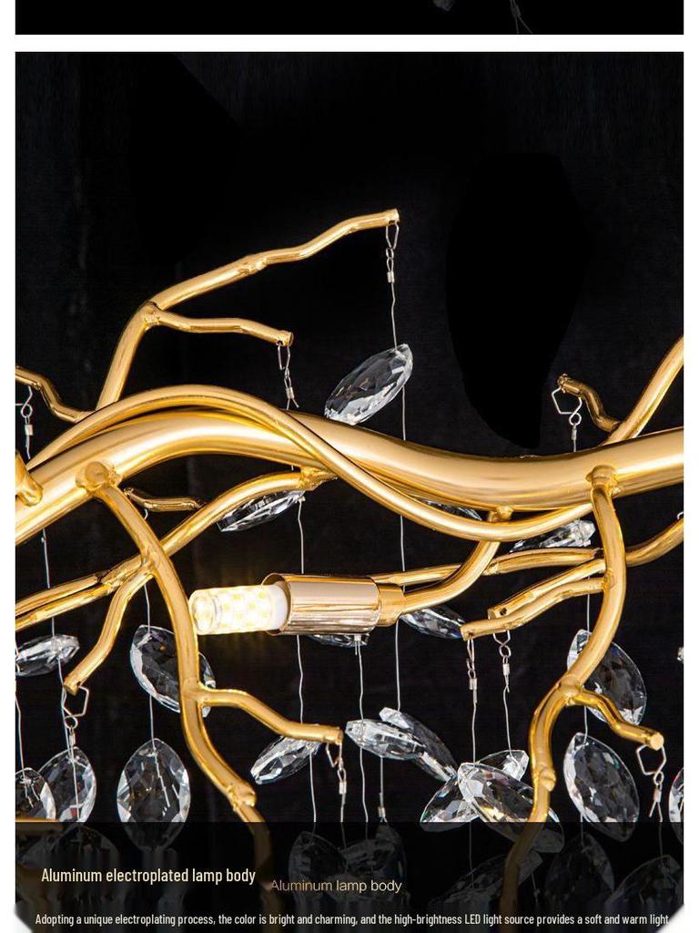 Elegant Modern French Crystal Chandelier for Living and Dining Rooms