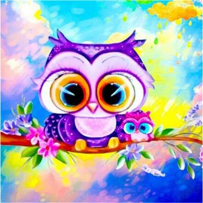 5D Diy Diamond Painting Cartoon Cute Little Owl Embroidery Cross Stitch Home Decor Handmade Gift