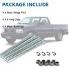 Door Hinge Pin And Bushing Repair Kits Compatible With Chevy S10 GMC S10 Pickup Blazer GMC S15 Pickup 1994-2004 Sonoma Jimmy Oldsmobile Bravada Door
