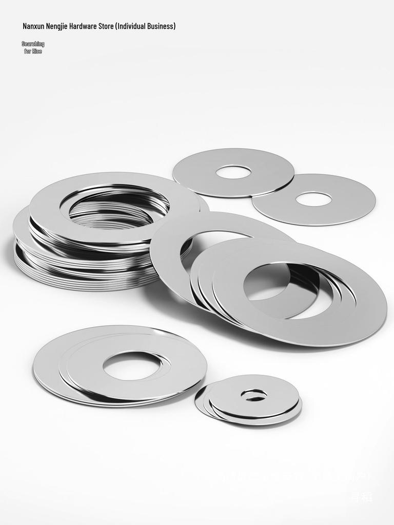 Plochá podložka z nerezové oceli 304 pro nastavení vůle hřídele (0,1/0,2/0,3 mm)