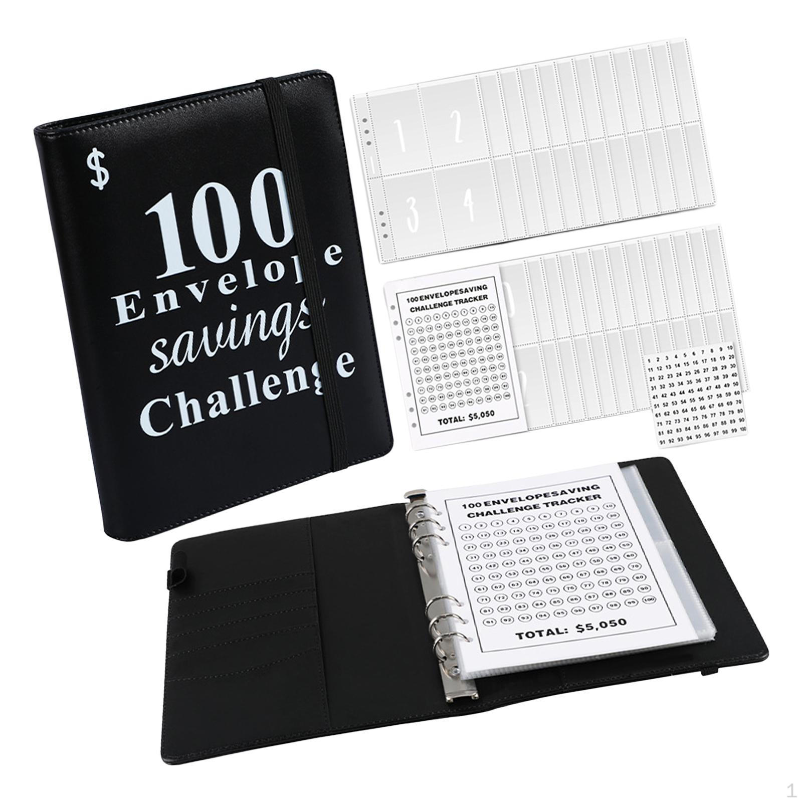 Папка-переплет на 100 конвертов планировщик бюджетных книг деньги чёрный 1589₽