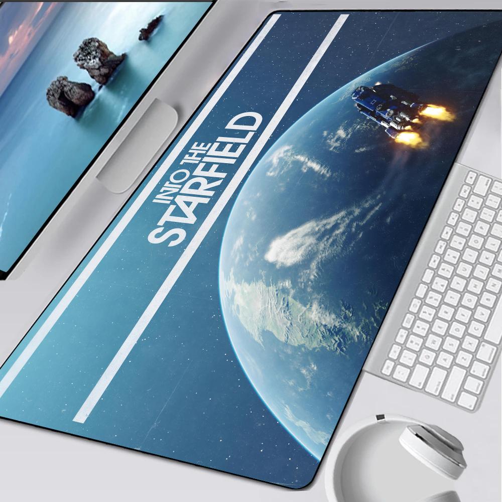 S-Starfieldes Games Mouse Pad Rubber Mat Laptop Xxl Mousepad Notebook Gamer Computer Table Gaming Accessories