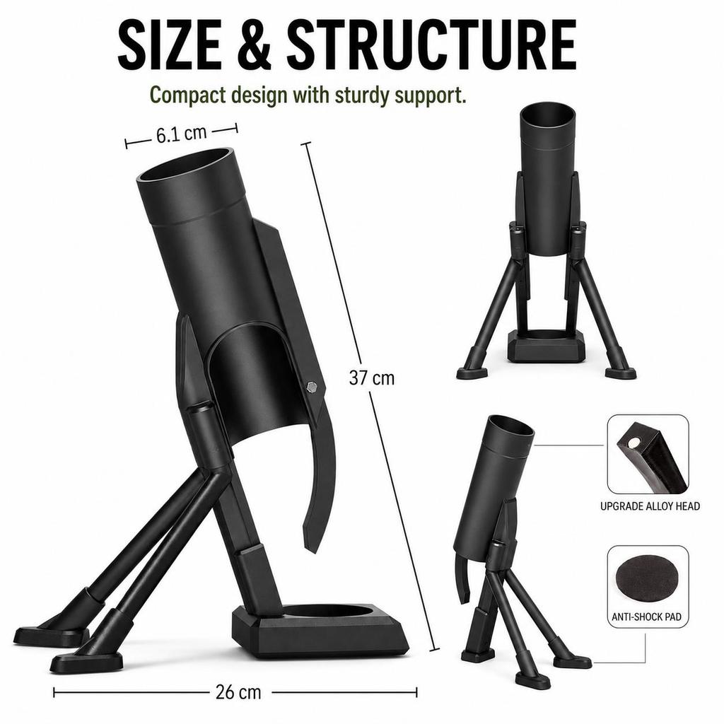 Novelty Mortar Bottle Launcher Opener Fun Cap Shooter Beer Bottle Opener Cool Gifts For Men Party Bar Accessories Gadgets