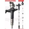 4Pcs DLLA145P870 Fuel Injector Nozzle for 095000-5600 Common Rail Injector DLLA 145P 870 for 1465A041