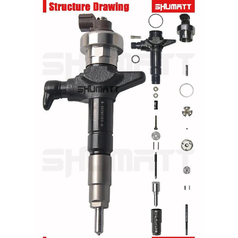 4Pcs DLLA145P870 Fuel Injector Nozzle for 095000-5600 Common Rail Injector DLLA 145P 870 for 1465A041