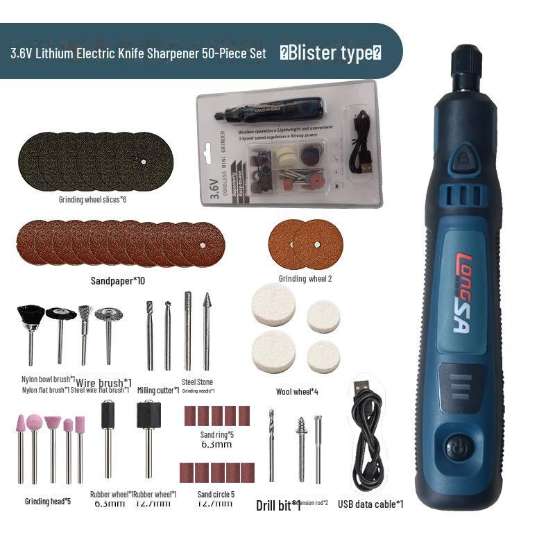 Compact Handheld Electric Grinder: Jade Polishing & Carving Tool, Rechargeable Mini Drill for Household Use