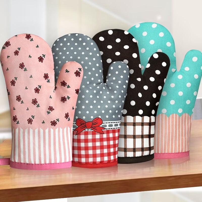 ZISIZ Thickened Heat Resistant Oven Gloves