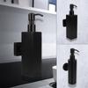 Wall Mounted Stainless Steel Soap and Lotion Dispenser Tower Shampoo Dispensers Bathroom Accessories Black Hand Press
