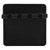 Food Grade Silicone Rack Spoon Spatula Utensils Rest Holder Organizer Kitchen Tool Black