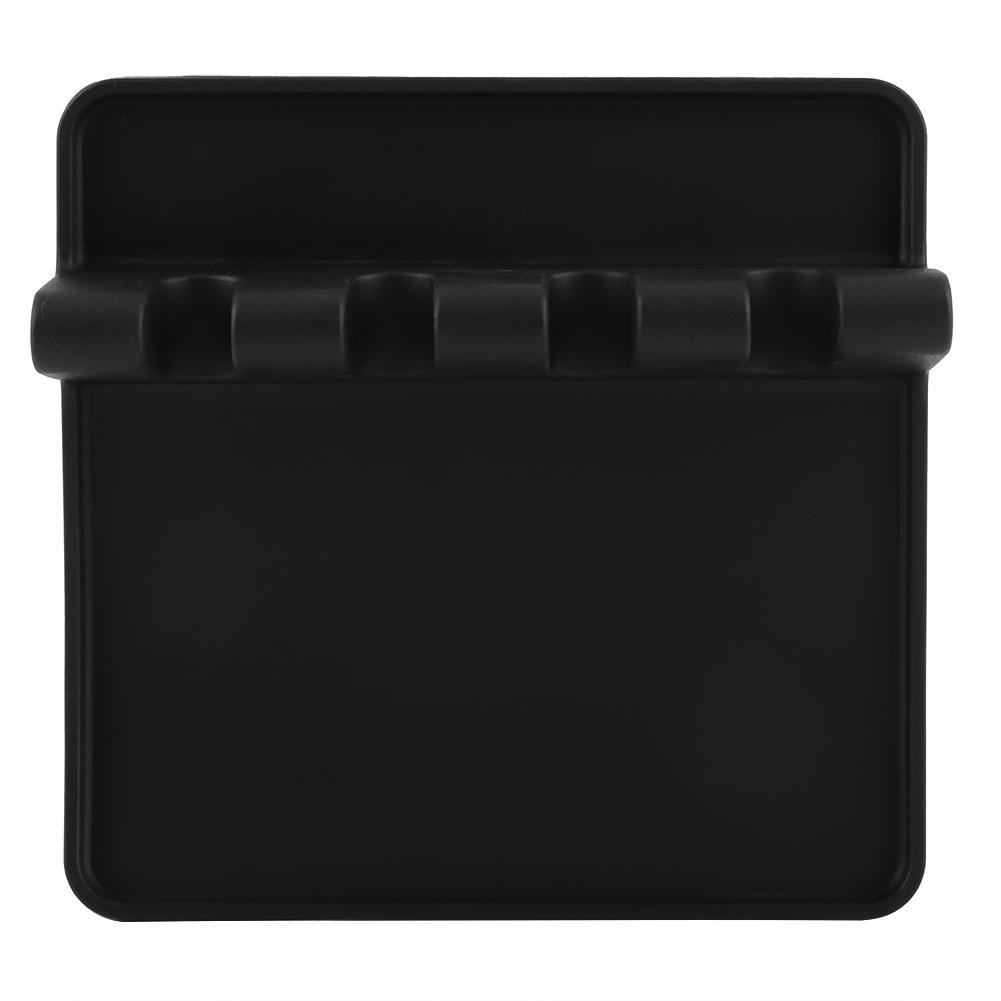 Food Grade Silicone Rack Spoon Spatula Utensils Rest Holder Organizer Kitchen Tool Black
