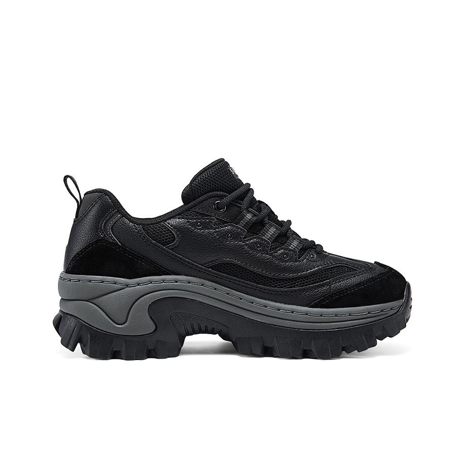 Skechers Honey Cake Shoes Comfortable Lightweight Casual Versatile Wear Resistant Increased Height Low Top Dad Shoes Women Sneaker Black 177233-BBK