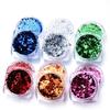 0.2g Shiny Paillettes Foil Nail Art Glitter Sequins Mirror Powder Manicure Decor
