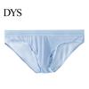 Comfortable Men Briefs Mid-rise High Elasticity Tight Fit Breathable Panties Mesh Stitching Sexy Underwear Solid Color Daily Wear Fine Lines