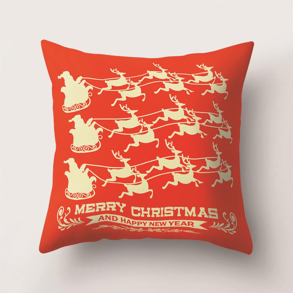 Cartoon Pattern Office Pillow Yiwu Pillowcase Christmas Sofa Pillowcase