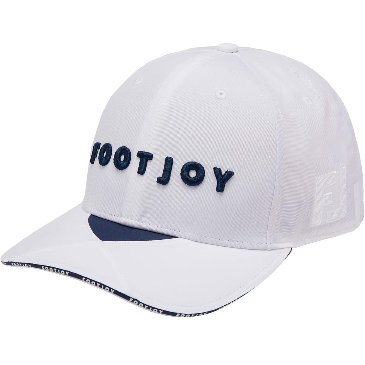 

FootJoy FH24ABRS FH24ABRS-1 Brim Stitch Cap, White, Men s, Free Size (57-59cm)