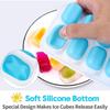 Convenient 14 Slot Cube Tray Mold for Effortless Ice Tray Removal