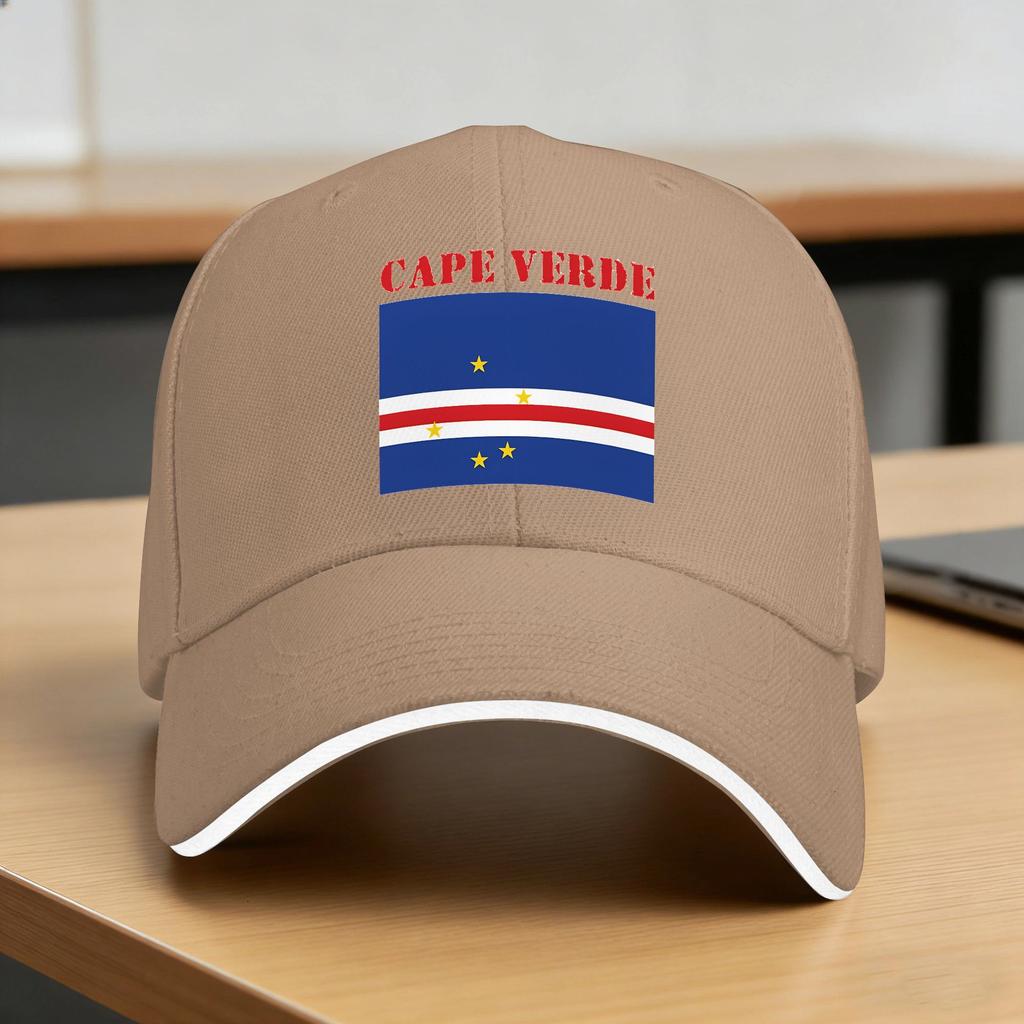 Cape Verde Flag Baseball Cap UnisexTeens Print Trucker Hat Summer Yk Funny Outdoor Sport Dropshipping Baseball Caps