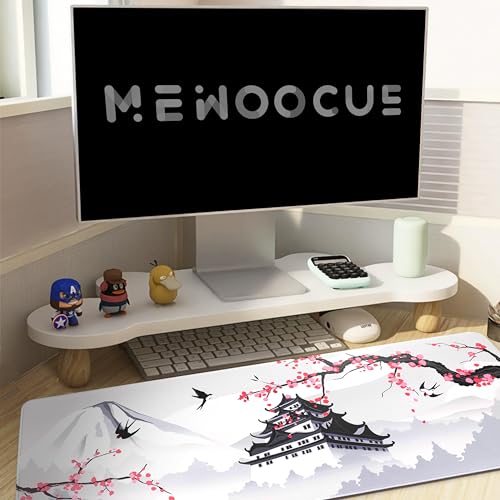 Japanese-style cherry blossom large mouse pad pink non-slip waterproof office game table pad 80x30x0.3mm
