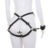 Best Selling and America Couple Sex Toys Leather Double Sided Personal Binding Hollow Out With Handcuffs Wearing