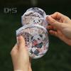 Cartoon Pattern Reflector Folding Fan Portable Lightweight Foldable Fan Fish Orange Panda Pattern Hand Fan