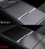 Real Carbon Fiber Center Console Cover For Tesla Model 3 Y Highland 2025 24 Accessories Not Affect Central Control Push-pull Use