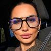Stylish Women's Double-Bridge Blue-Light-Blocking Non-Prescription Glasses Frames for Street Style
