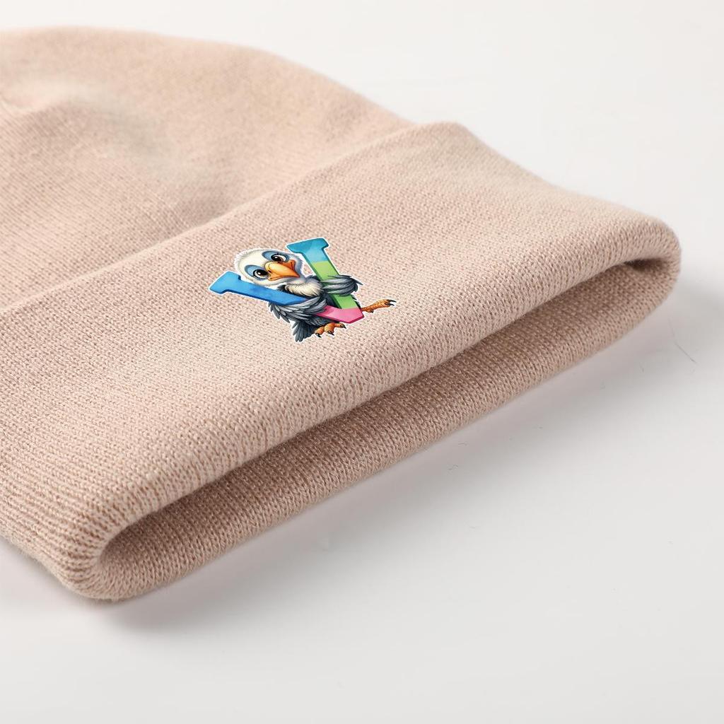 1pc, Alphabet A to Z and Animals Print Knitted Cap Beanie, 260 Knit Hats to Choose, for Men And Women