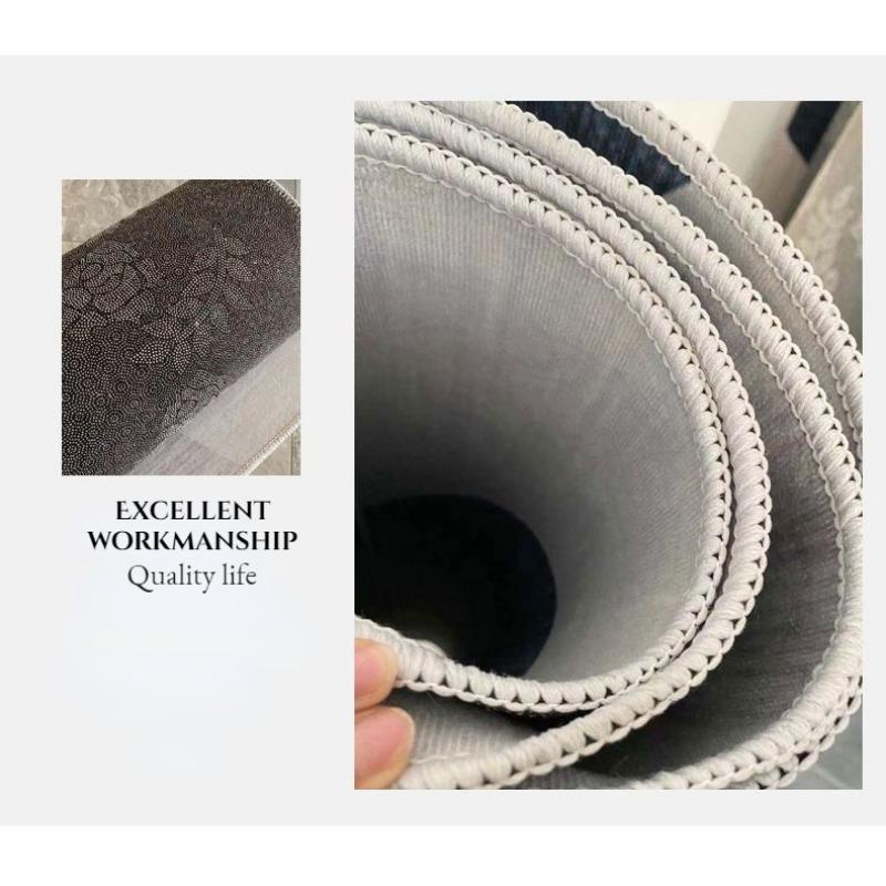 Nordischer Waschbarer Wohnzimmerteppich Europäischer Stil Heimdekor Bodenmatte Druckmuster Bereichsteppich Schlafzimmer Großer Bereich Sofateppiche