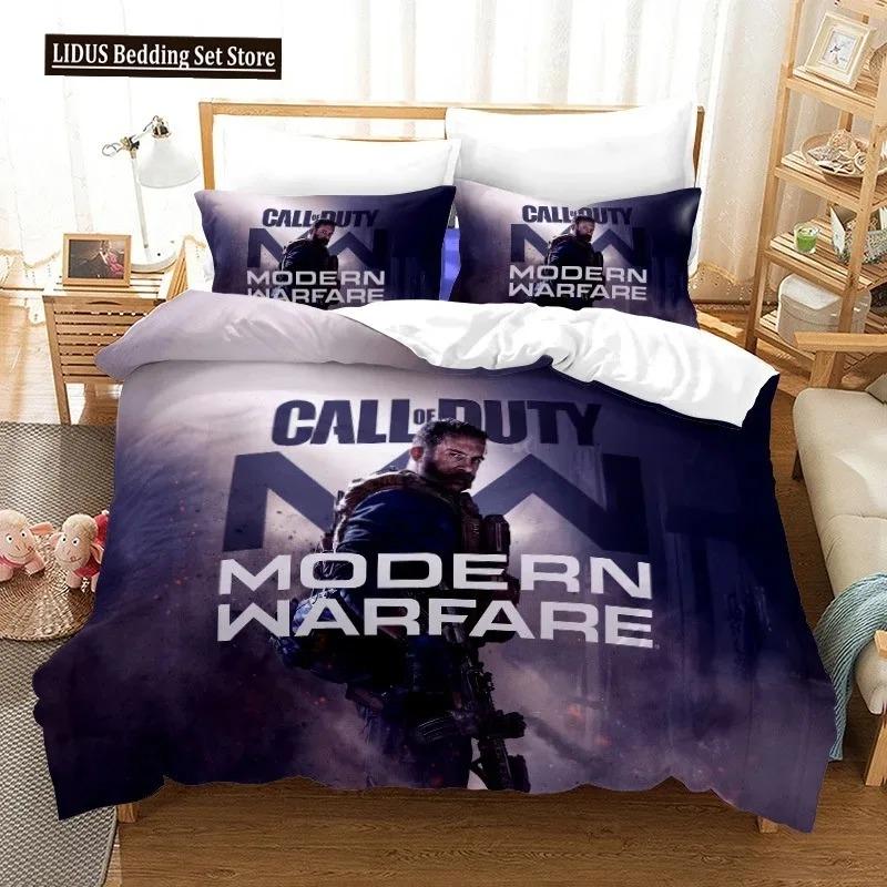 

Постільна білизна Call Of Duty Warzone Комплект односпальний, полуторний, двоспальний, queen, king Розмір ігрового комплекту для ліжка Дорослий, Дитяча спальня Комплекти з підковдрою 3D-друк 020 US Twin 173x218cm