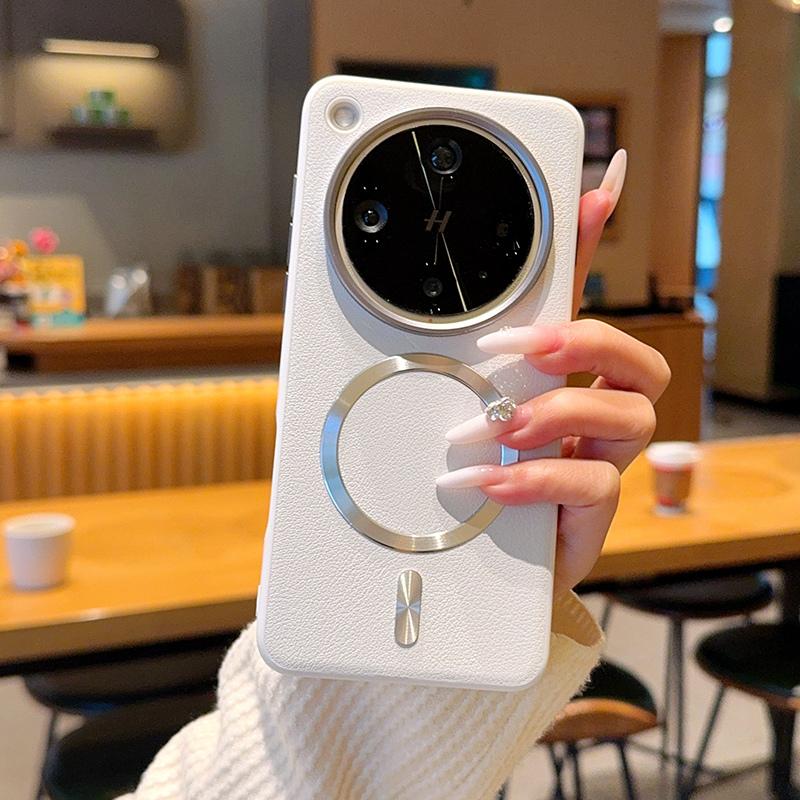 

For OPPO Find X8 X8 Ultra X8s Case Magnetic CD Pattern PU Leather Metal Camera Lens Frame Cover for Oppo Find X8 Pro OPPO Find X8