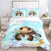 Oceanic Turtle Adventure Print 3Pcs Bedding Setduvet Cover With 2 Bedropillowcase Home Birthday Gift
