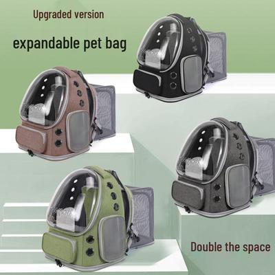 Large Capacity Breathable Cat Backpack - Portable Space Capsule Design for Outings