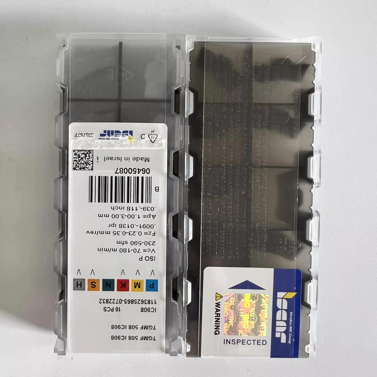 

ISCAR / TGMF508 IC908 /Industrial indexable carbide inserts 10 Pcs