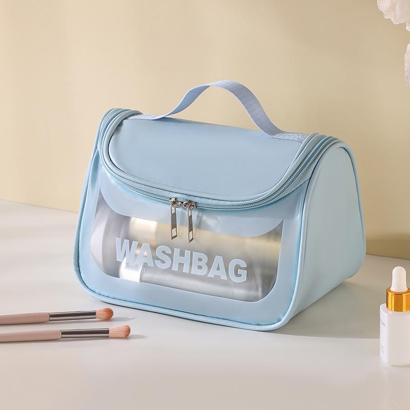 Women PVC Waterproof Cosmetic Bags Travel Storage Bag Toiletry Organizer Portable Transparent Makeup Bag Female Shower Wash Bag