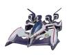 Variable Action Future GPX Cyber Formula SIN Ouga DX Approximately 180mm ABS Diecast Painted Movable Figure AN-21 Set, &