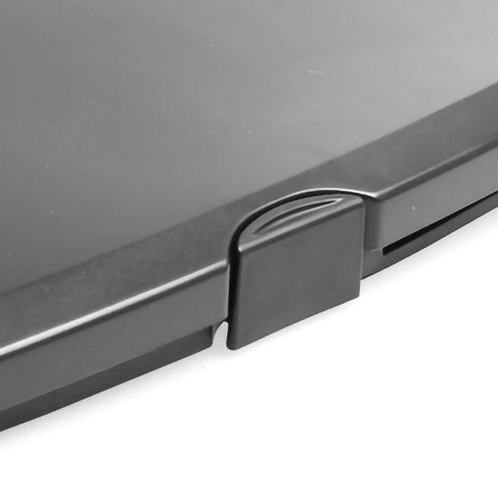 Car Folding Food Table Car Dining Table Saving Organizer Multifunctional Shelving for Car Black